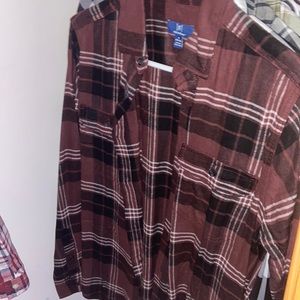 Size Small Brown and Black Flannel. Thinner, cotton. brand is george. never worn